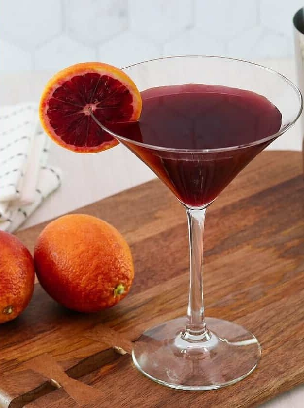 Blood Orange Manischewitz Cocktail