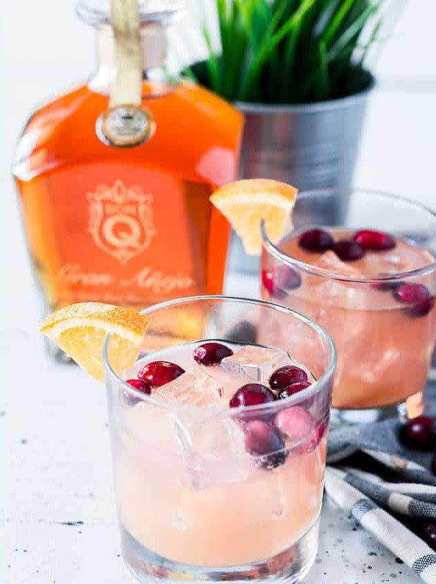 Cranberry Orange Rum Spritzer