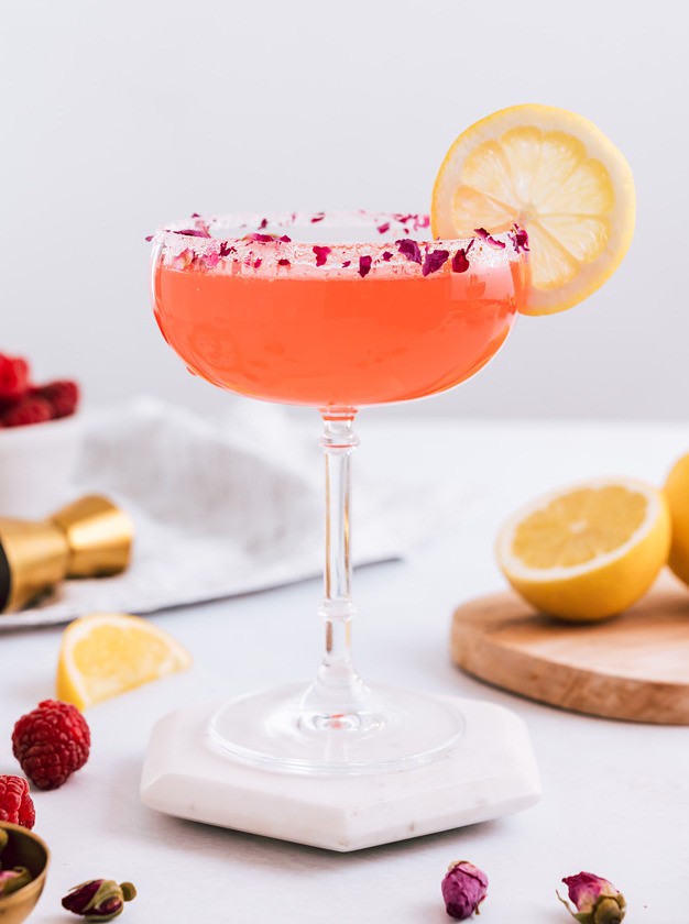 Raspberry Rose Lemon Drop