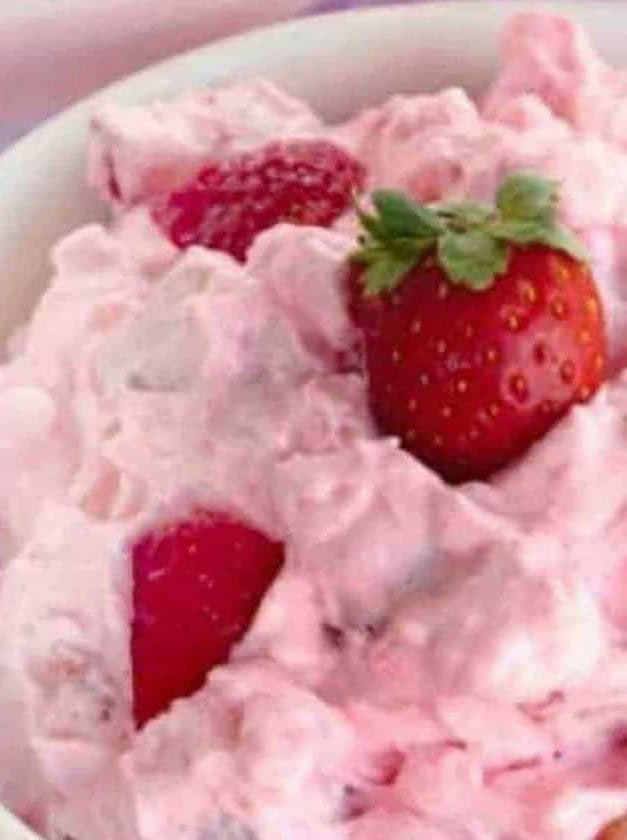 Pink Strawberry Fluff Salad