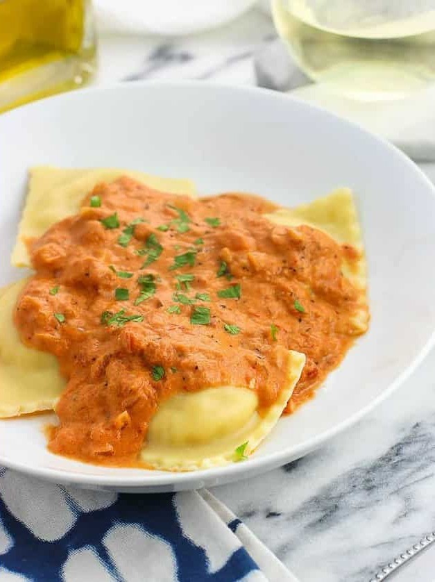 Lightened Up Vodka Sauce