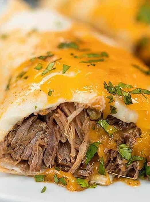 Crock Pot Smothered Burritos