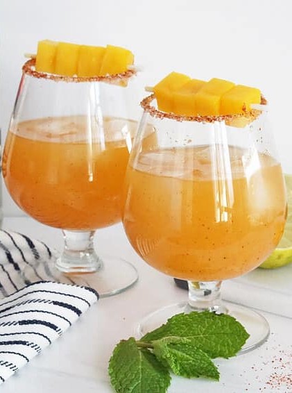 Spicy Mango Mezcal Margarita