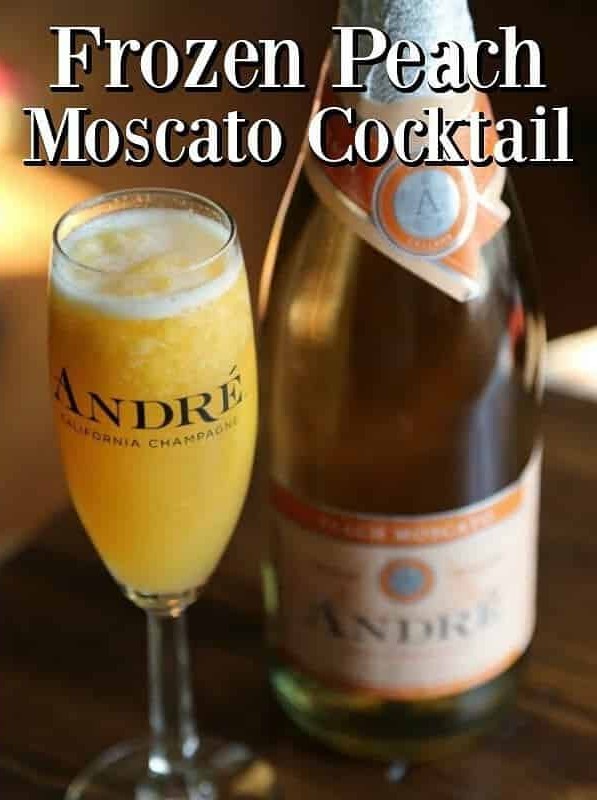 Frozen Peach Moscato Cocktail