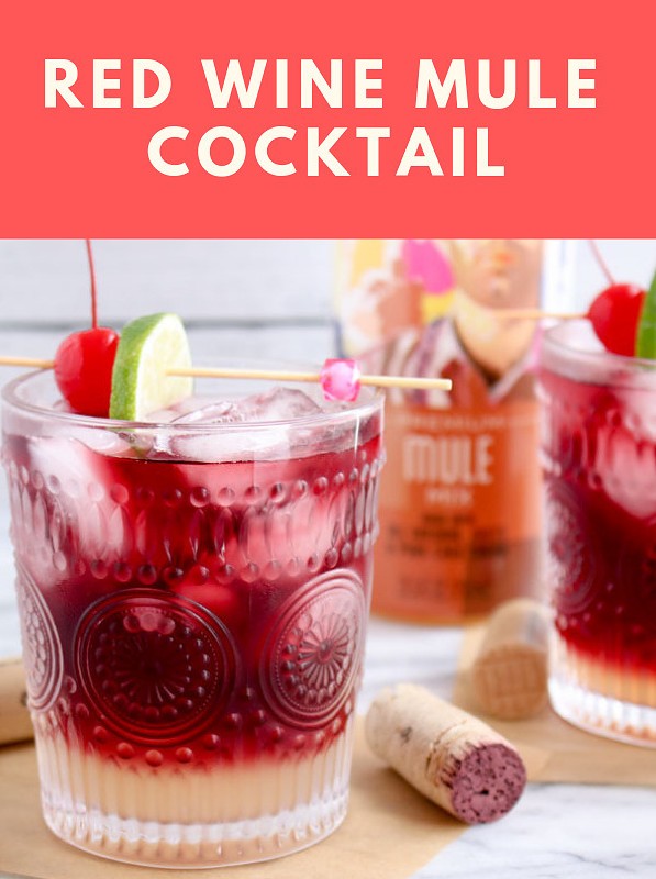 Red Wine Mule Cocktail