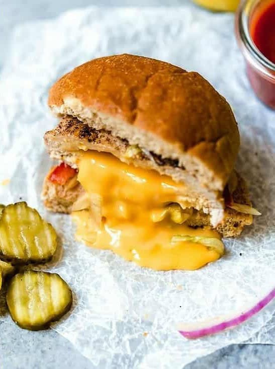 Inside Out Turkey Cheeseburgers