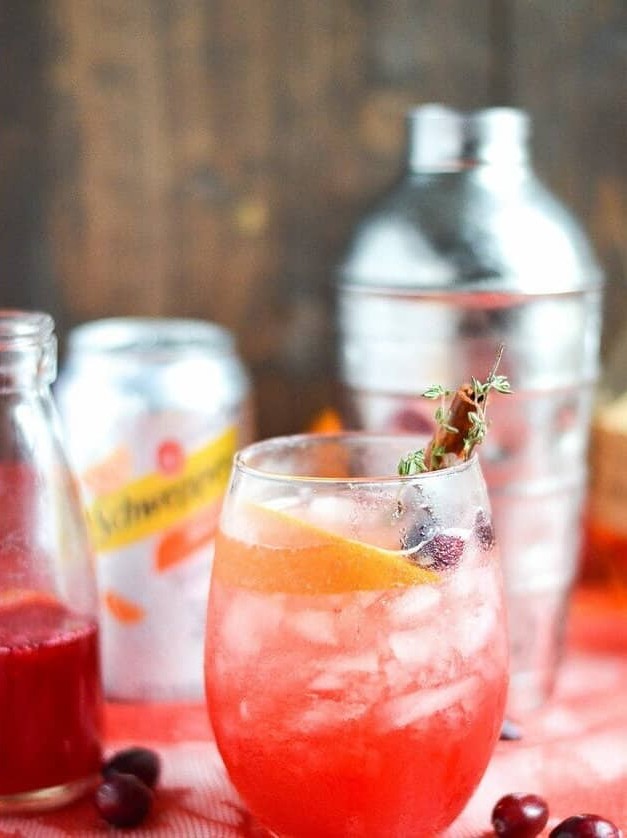 Cranberry Orange Bourbon Smash