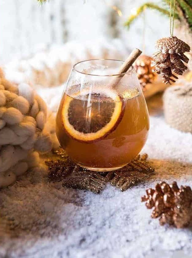 Naughty and Nice Cinnamon Bourbon Toddy