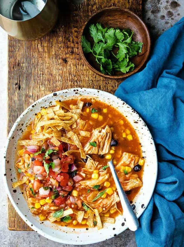 Instant Pot Chicken Tortilla Soup