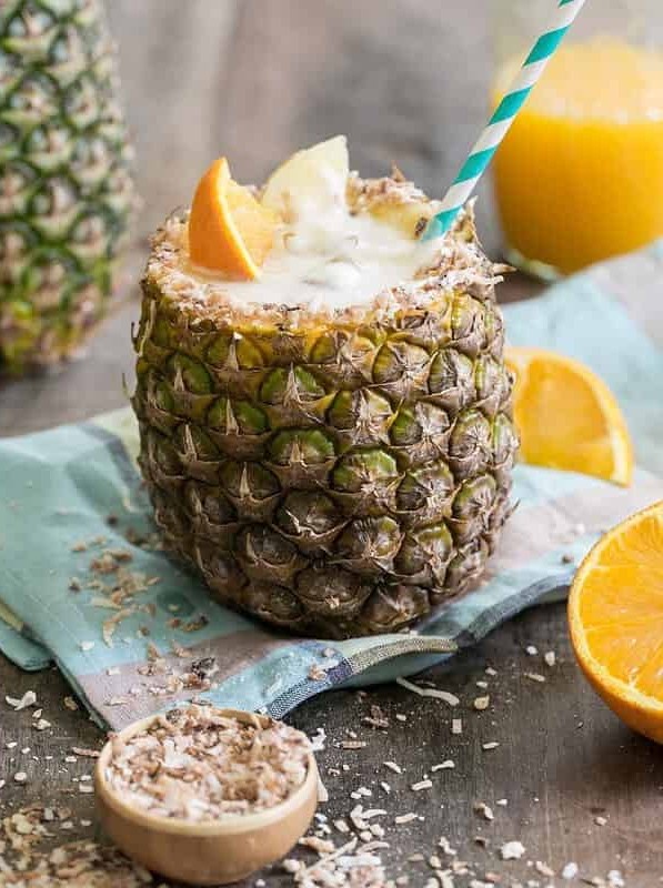 Toasted Coconut Pineapple Cocktail