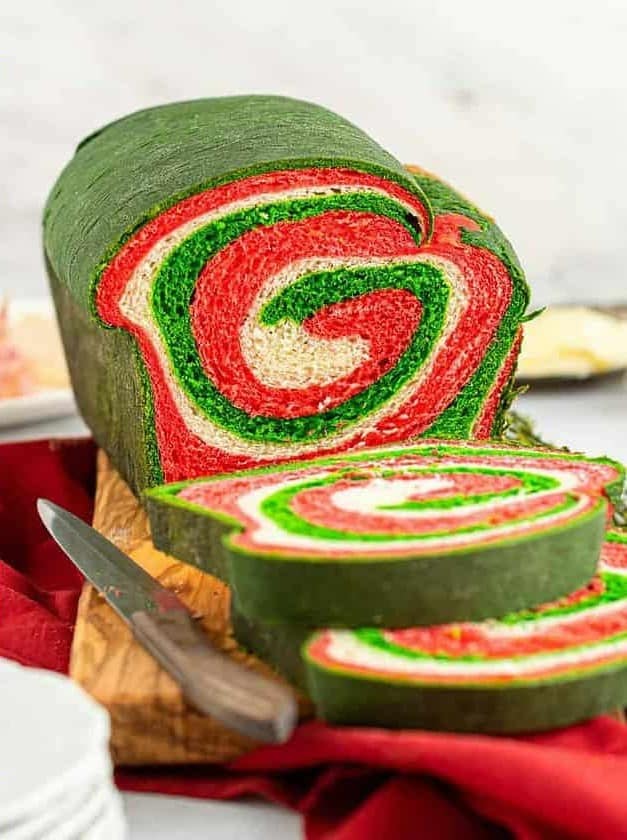 Swirled Christmas Sandwich Bread