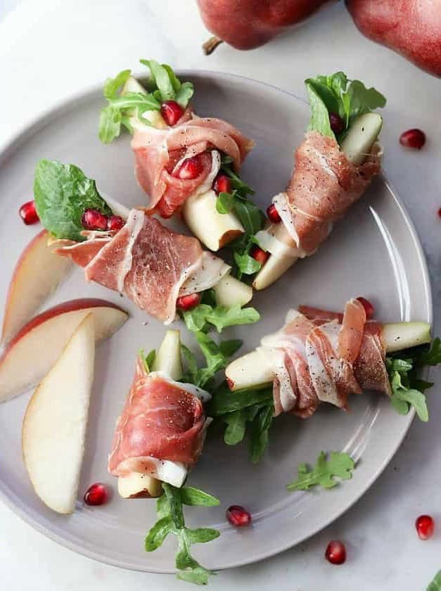 Prosciutto Wrapped Pears