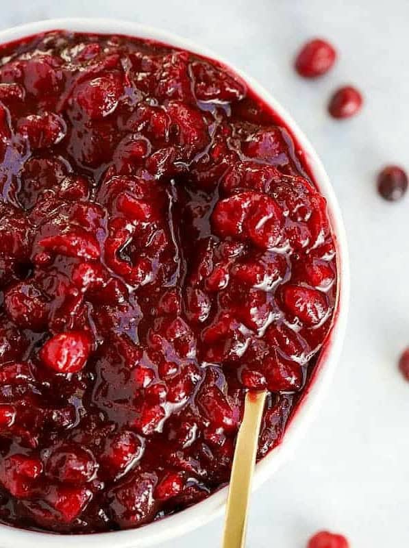 Apple Cider Cranberry Sauce