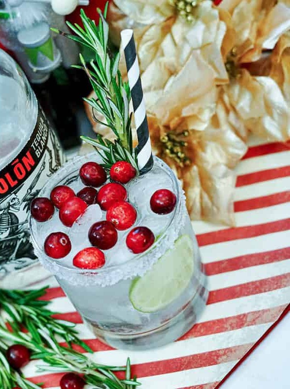 Cranberry Lime Ranch Water Cocktail