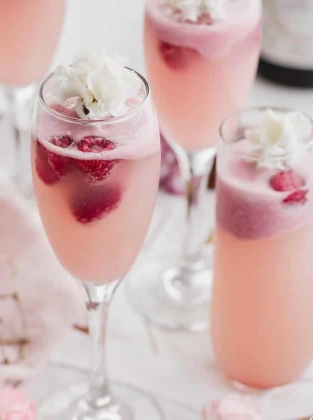 Raspberry Champagne Cocktail