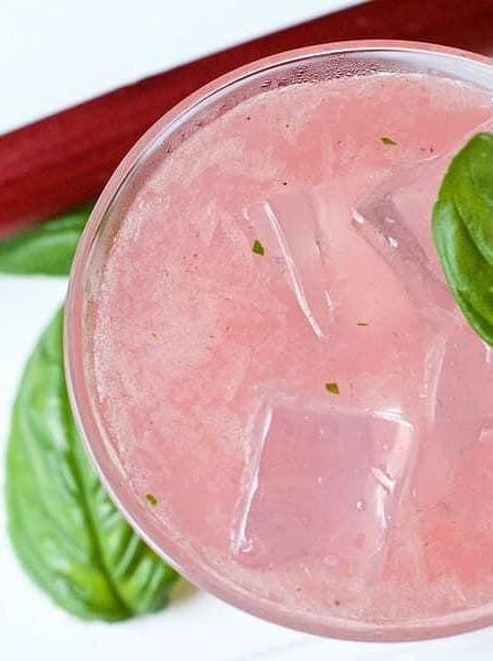 Rhubarb Basil Smash