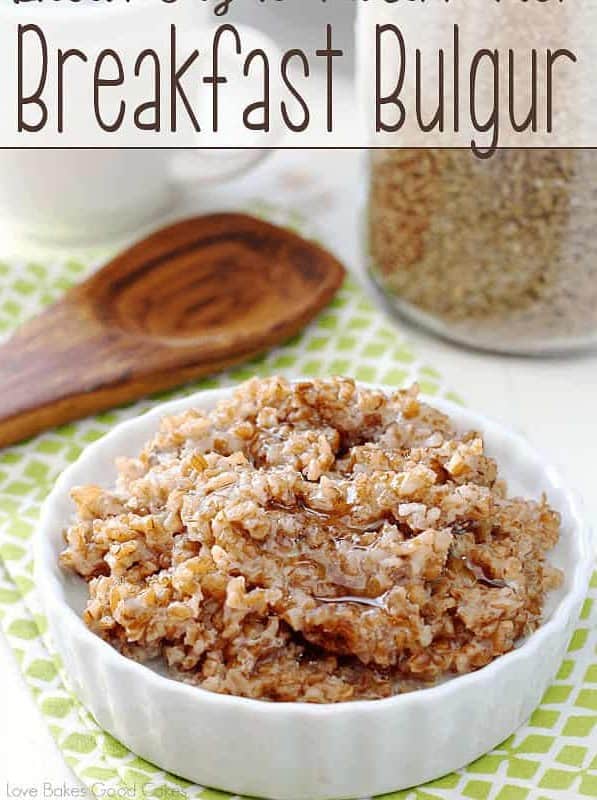 Brown Sugar and Cinnamon Breakfast Bulgur