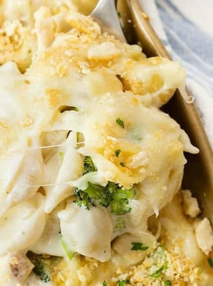 Chicken Alfredo Bake