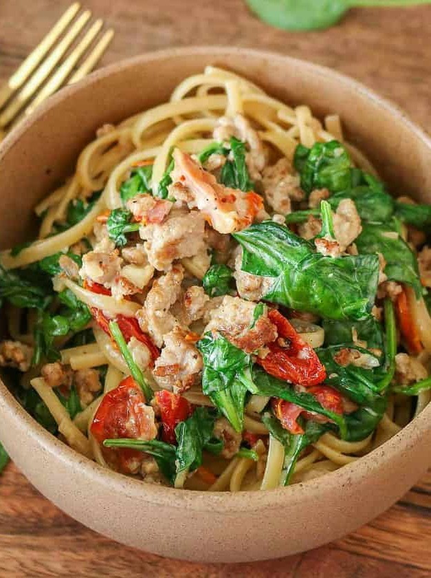 Creamy Ground Turkey Pasta