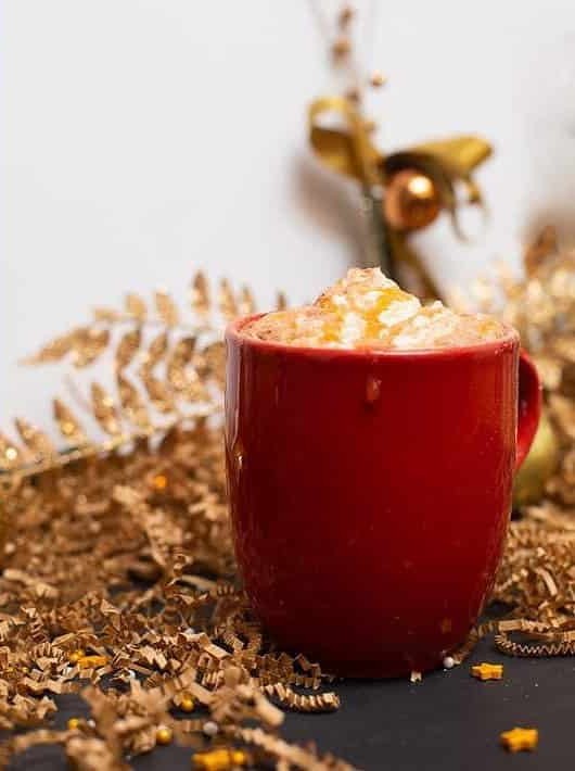 Cozy Caramel Boozy Hot Chocolate