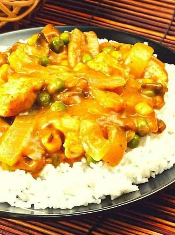 Healthy Chinese Chicken and Mushroom Curry