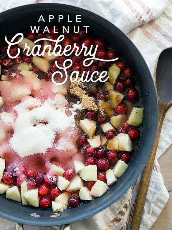 Apple Walnut Cranberry Sauce