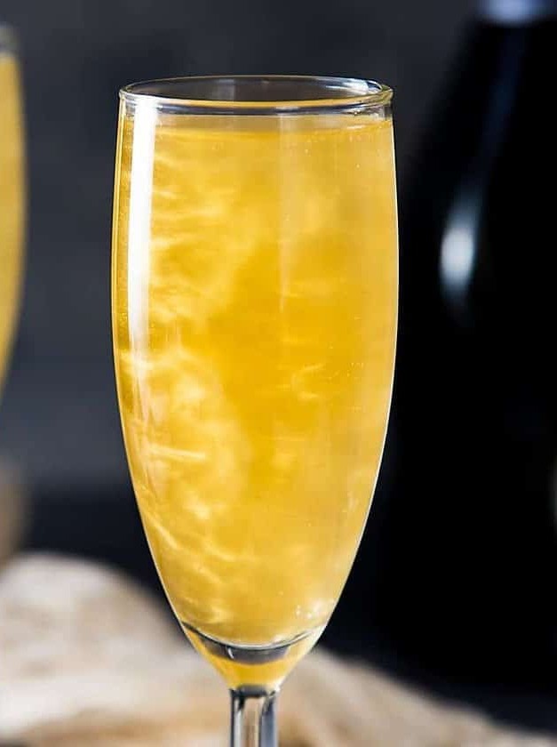 Gold Shimmery Champagne Cocktail