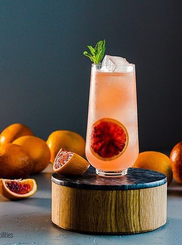 Blood Orange Cocktail With Ginger Beer