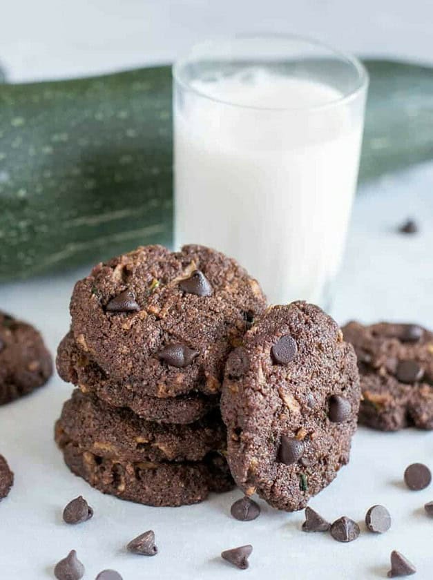 Healthy Chocolate Zucchini Cookies