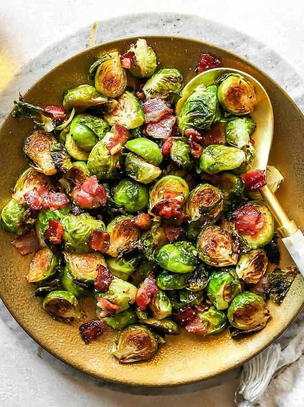 Roasted Brussels Sprouts with Bacon