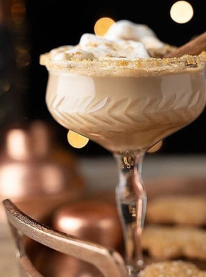 Gingerbread Latte Dessert Rum Cocktail