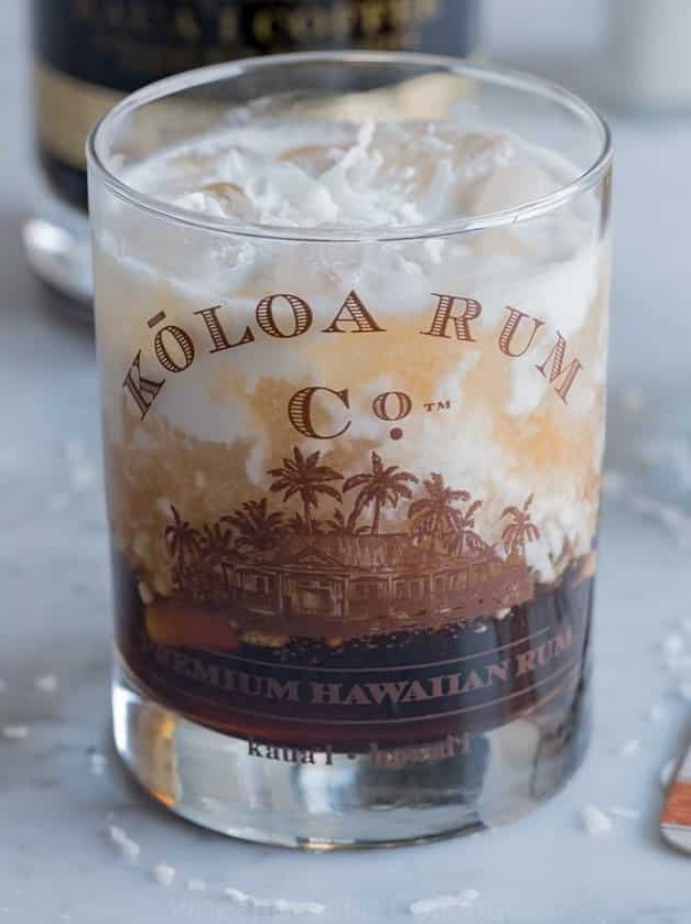 Hawaiian White Russian Cocktail