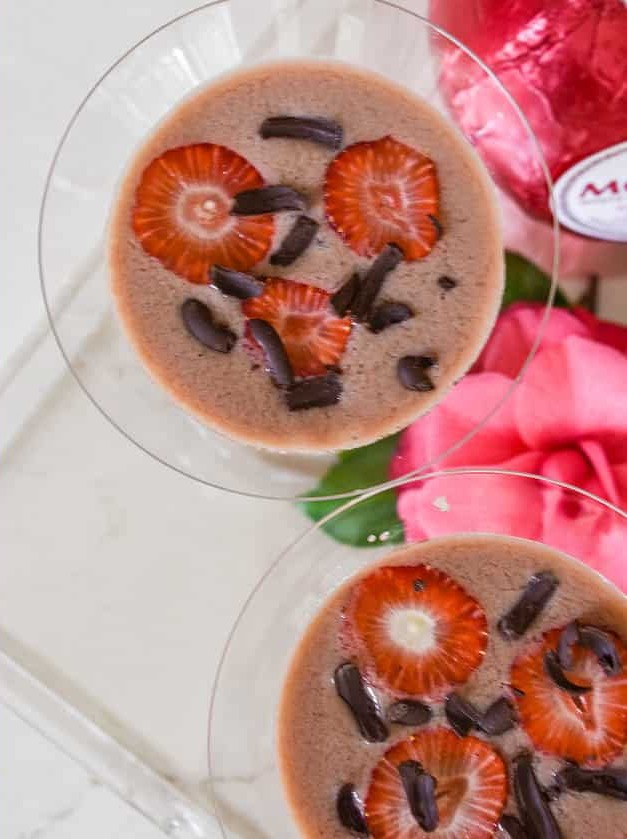 Creamy Chocolate and Strawberry Martini