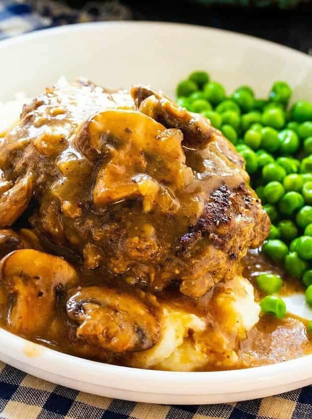 Hamburger Steaks with Mushroom Gravy