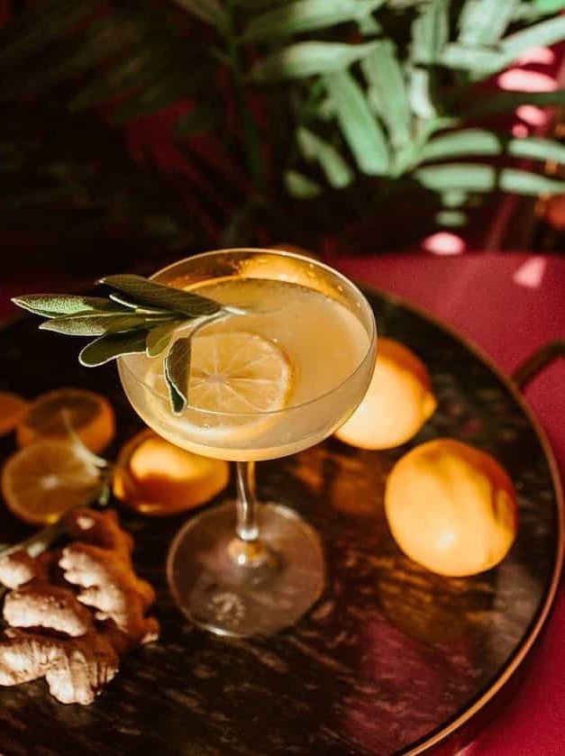 Sage Ginger Limoncello Cocktail