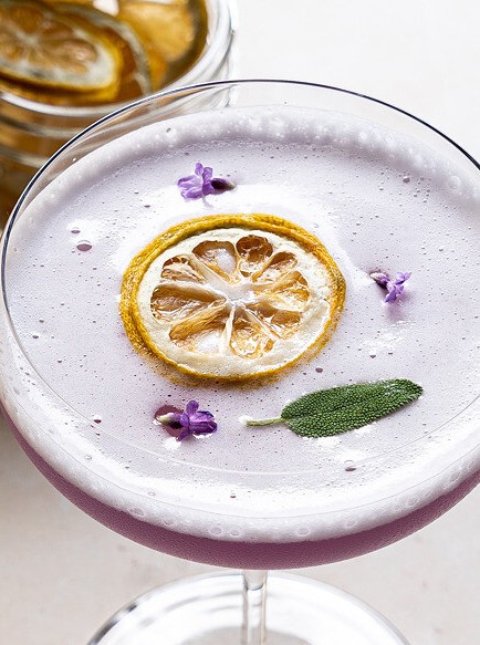 Lavender Sage Gin Sour