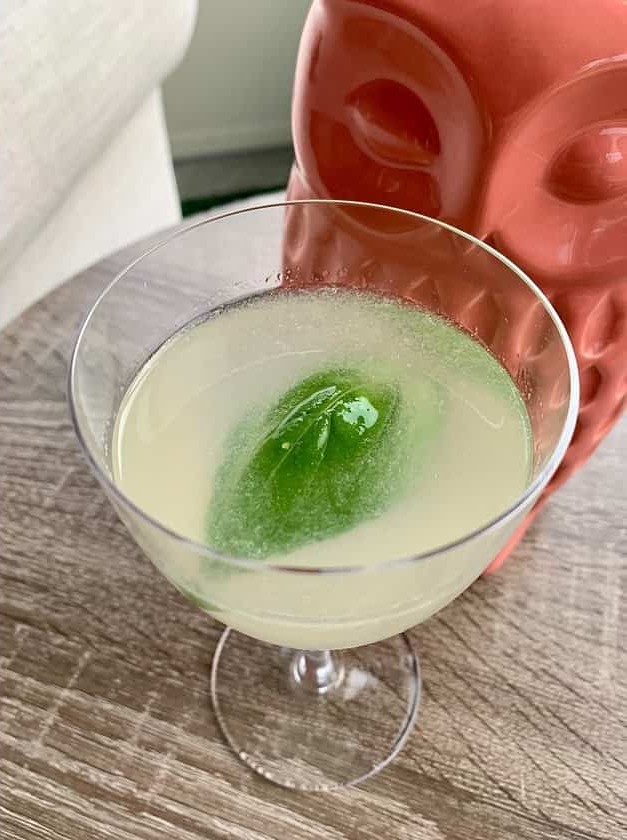 Basil Gin Gimlet Cocktail