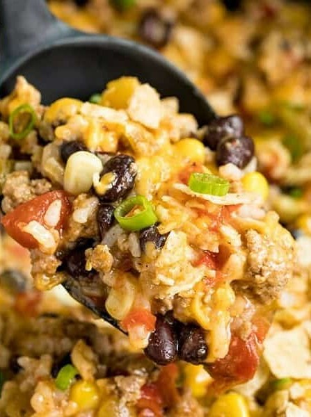 Southwest Ground Turkey and Rice Skillet