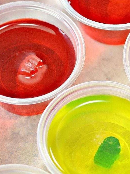 Sugar Free Rummy Bear Jello Shots