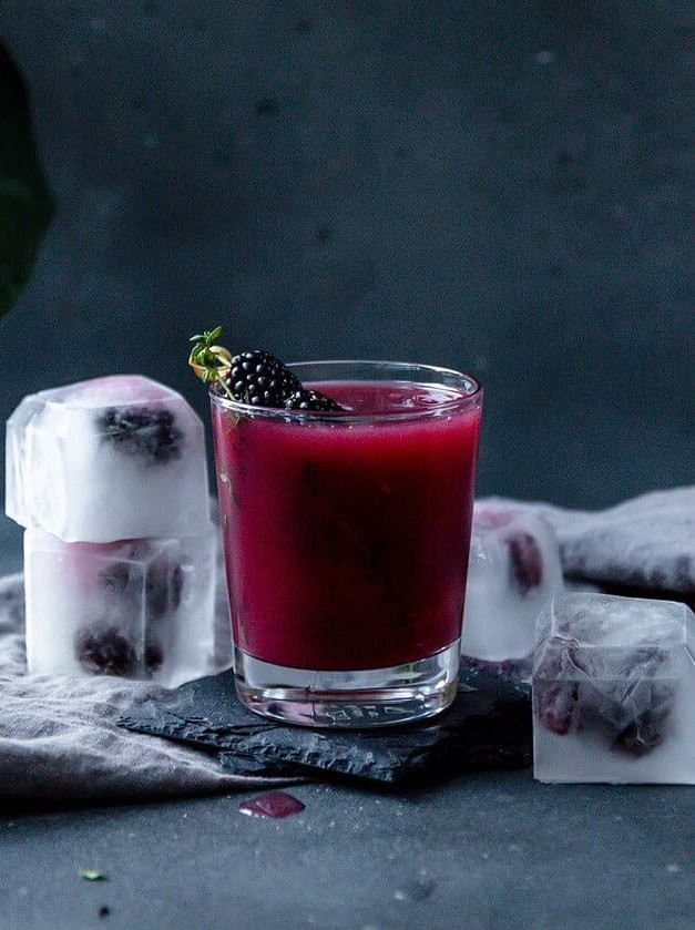 Smokey Blackberry Mezcal Cocktail