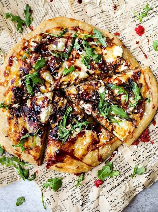 Goat Cheese and Onion Pizza