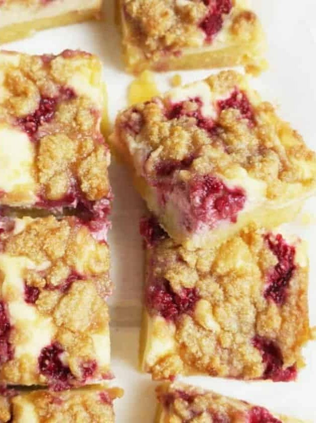 Keto Raspberry Cheesecake Bars