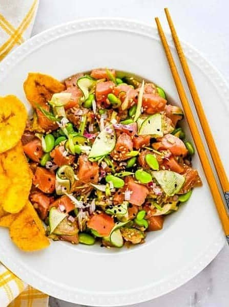 Ahi Tuna Poke Appetizer