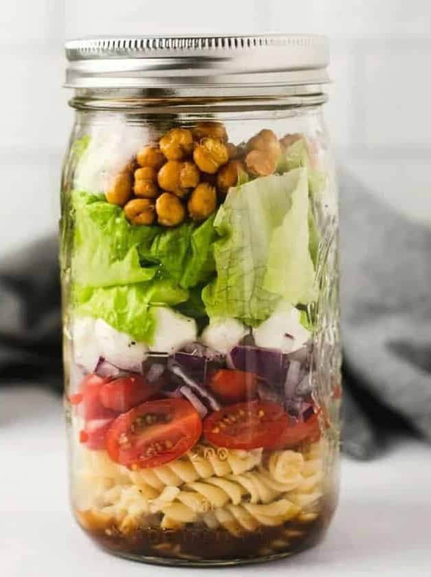 Vegetarian Mason Jar Salad