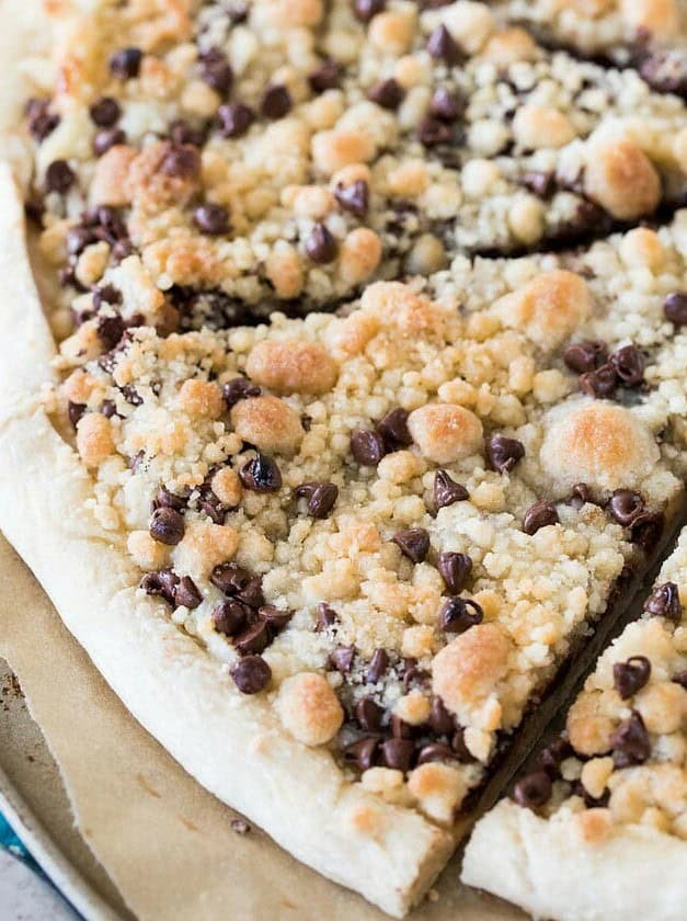 Chocolate Chip Dessert Pizza