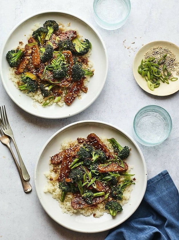 Garlic Teriyaki Tempeh and Broccoli