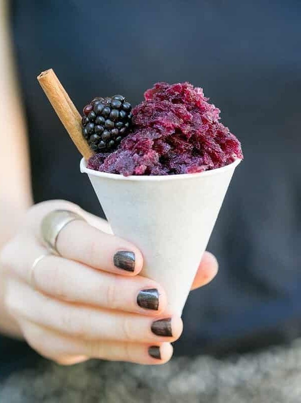 Sangria Granita Snow Cones