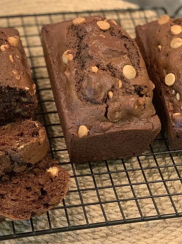 Chocolate Peanut Butter Quick Bread