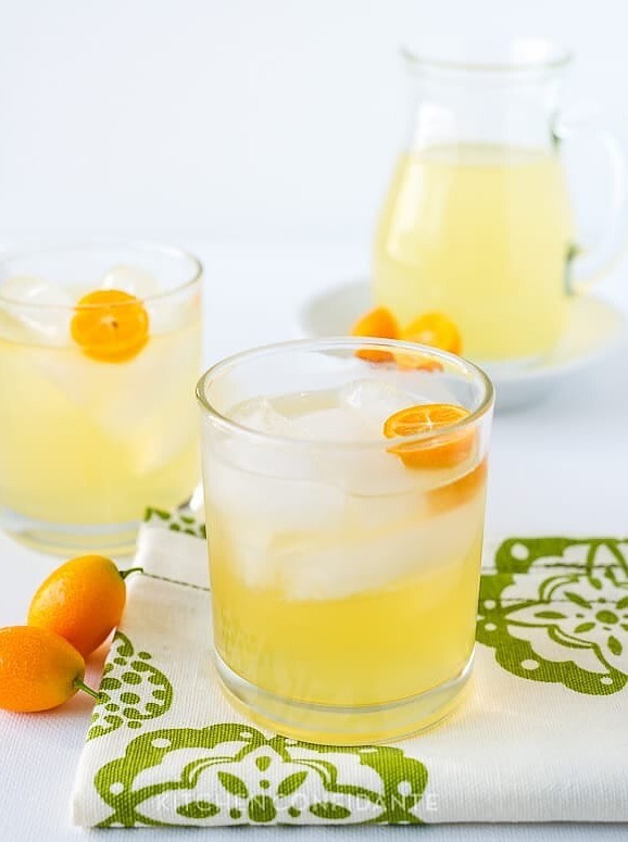 Kumquat Lemongrass Rum Cocktail