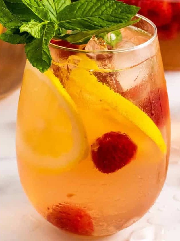 Raspberry Lemonade Moscato Sangria